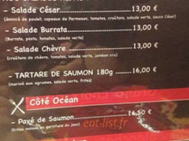 L'alambic menu