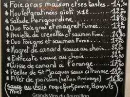 La Mandoline menu