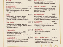 Piccola Italia menu