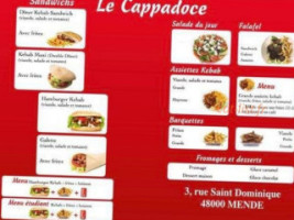 Cappadoce menu