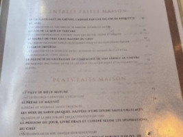 Au Fil des Saisons menu