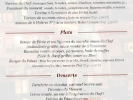 Le Bistrot du Palais menu