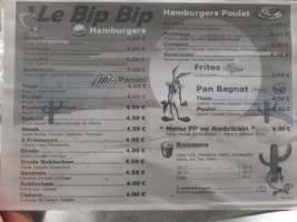 Bip Bip menu