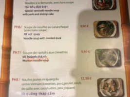 Restaurant Vietnamien Bo Bun menu