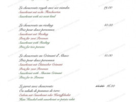 La Dime menu