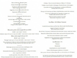 Hotel de l'Ecu menu