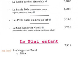 Les Mil'saveurs menu