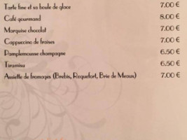 L'Art Des Mets menu