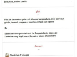 L'Art de Vivre menu