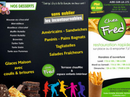 Friterie "Chez Fred" menu