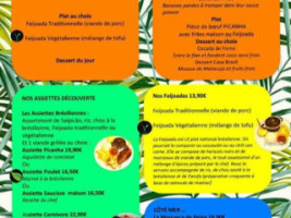 Casa Brasil menu