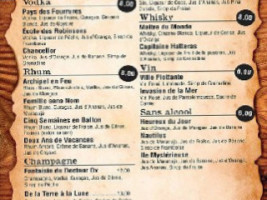 French Pub menu