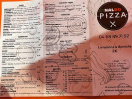 Rinaldo Pizza menu