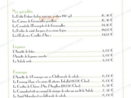 Restaurant de la Mairie menu