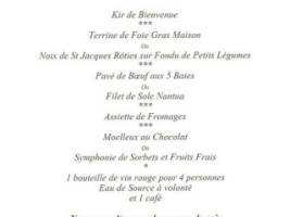 La Renaissance menu