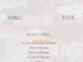 Auberge de la Blourde menu