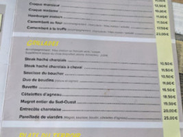 Le Terminus menu