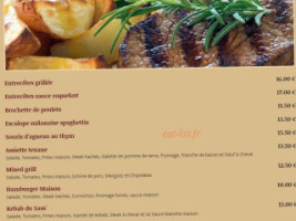 Le Sass' menu