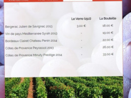 Le Moulin de la Tardoire menu