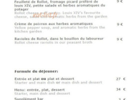 Le Jardin Des Ifs menu