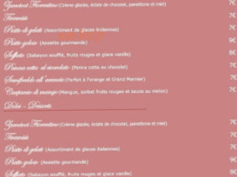 Pinocchietto menu