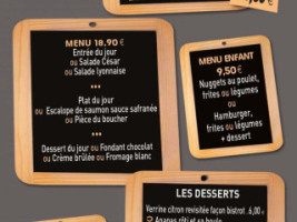 Bistrot de l'Hippodrome menu