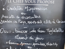 Le Corterate menu