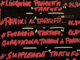 La Vetta menu