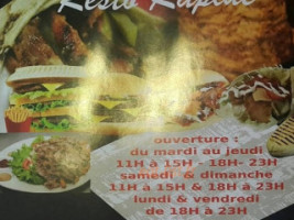 Le Relais de Commentry menu