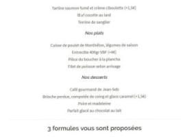 Le Bruit qui Court menu