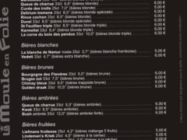 La Moule En Folie menu