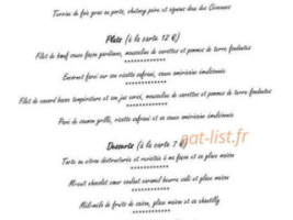 L'Essentiel Cardet menu