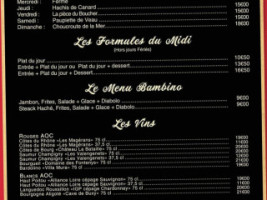 Le Vesuvio menu