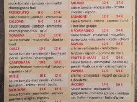 La Pizza Artisanale menu