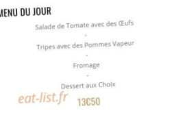 Chez Nath menu