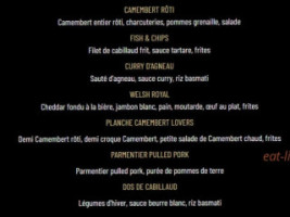 Pub Au Bureau menu