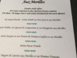 Le Tulipier menu