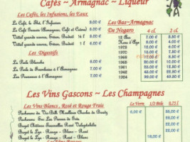 Auberge Del Pais Vert menu