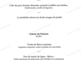 Hôtel Ithurria menu