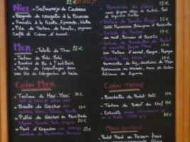 Le Poisson Rouge menu