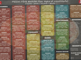 Les Pizzas De Charlotte menu