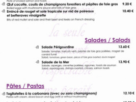 Le Cocina menu