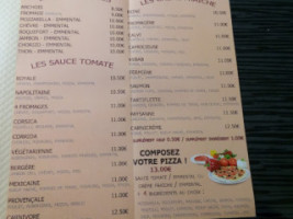 Napoli menu