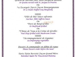 La Bonne Tabl' Hay menu