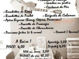 L'alimentation Generale La Passarelle menu