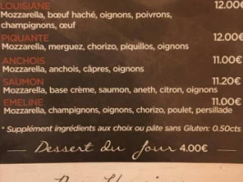 Le Louisiane menu