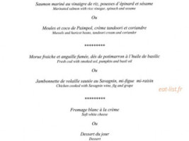 La Girole menu