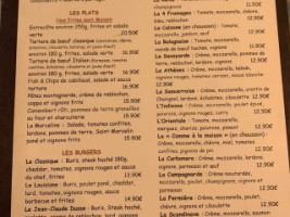 Comme A La Maison menu