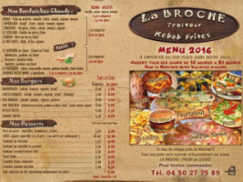 La Broche menu