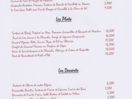 Le Relais menu